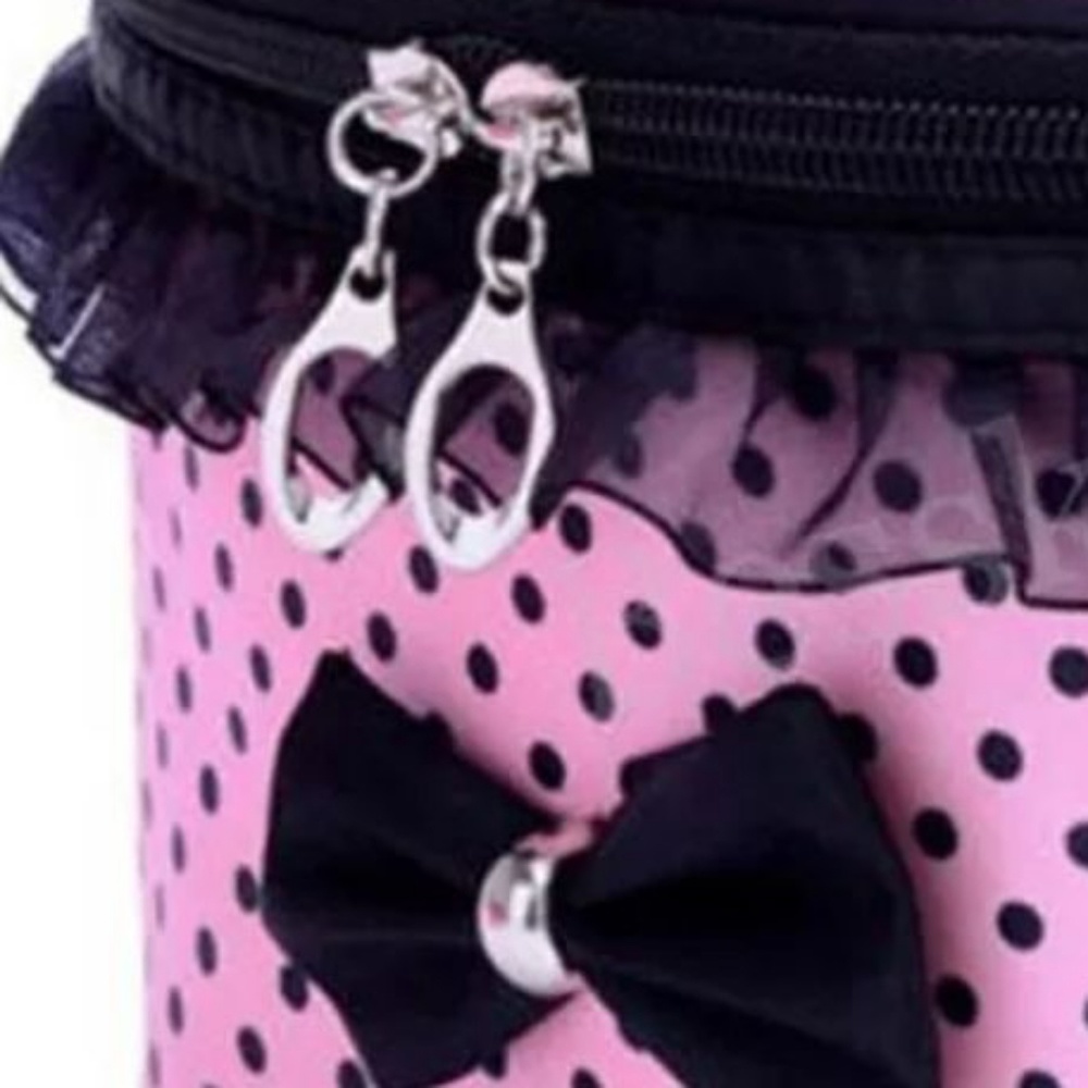 Makeup/Toiletry Bag pink &black - Picture 2 of 3